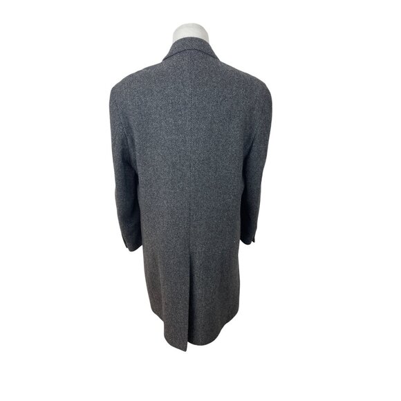 Jos. A. Bank Mens Gray Coat With Miniature Checekered Pattern - Picture 3 of 12